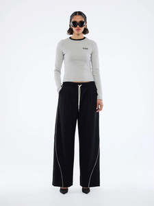 Women S Pants Denim: ENA PELLY  Bowie Wide Leg Pant | Black