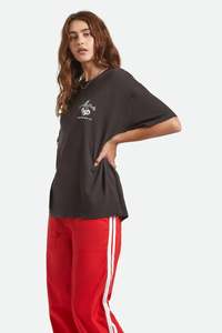 BRIXTON Feeling Lucky Oversized Boyfriend Tee | Black