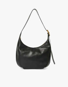 BRIE LEON Large Everyday Croissant Bag | Black