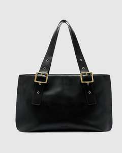 BRIE LEON Everyday East-West Weekender | Black