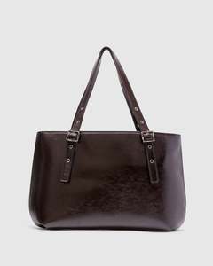 Brie Leon: BRIE LEON Everyday East-West Tote | Burnt Coffee