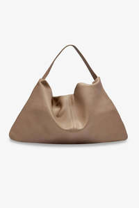 BRIE LEON Harlow Slouch Mono Tote | Stone Nappa