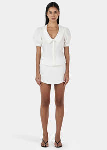 OWNLEY Izzy Linen Shirt | Ivory