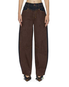 Womens Ksubi: KSUBI Barrel Jean | Original Spliced Denim