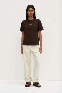 Womens Assembly Label: ASSEMBLY LABEL Womens Atelier Logo Tee | Ganache
