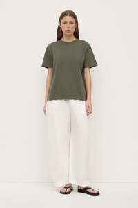 Womens Assembly Label: ASSEMBLY LABEL Organic Base Tee | Moss