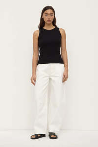 Womens Assembly Label: ASSEMBLY LABEL Nika Rib Tank | Black