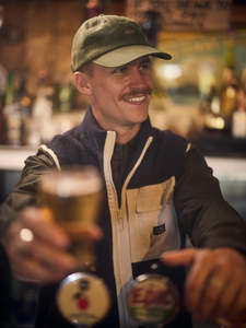 JUST ANOTHER FISHERMAN Stamp Wax Cap | Green