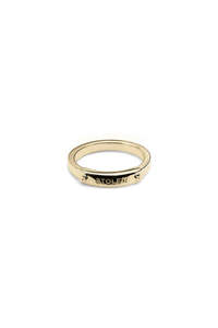 STOLEN GIRLFRIENDS CLUB Bolted Band Ring Narrow | Gold