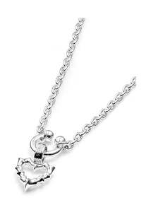 STOLEN GIRLFRIENDS CLUB Punk Jagged Heart Necklace | Silver