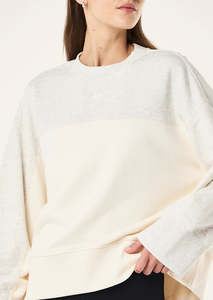 New Womens: P.E Nation Club sweat | Whisper White