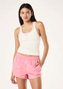 P.E Nation Nexus Tank Top | Whisper White and Pink Lemonade