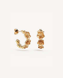 Accessories 1: BY CHARLOTTE Bloom With Grace Hoops | Gold