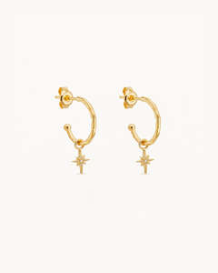 By Charlotte: Starlight Hoops | 18k Gold