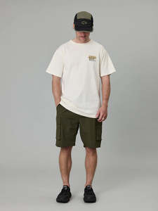 Men S Tops Shirts: J.A.F Anglers Escape Tee | Antique White