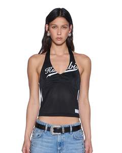 Womens Ksubi: KSUBI Playoff Halter Jersey | Black
