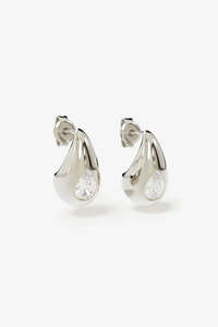 Accessories 1: BY CHARLOTTE Dewdrop Small Earrings | Silver