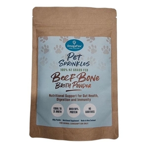 OmegaFlex, Pet Sprinkles, Beef Bone Broth Powder 100g - The Health
