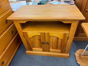 Solid rimu entertainment unit The Heart Of Rimu Furniture co