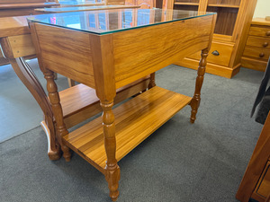 Products: Solid rimu hall table display case The Heart Of Rimu Furniture co