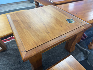 Products: Woodpecker somerfield recycled rimu side table The Heart Of Rimu Furniture co