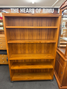 Modern solid recycled rimu chunky bookcase The Heart Of Rimu Furniture co