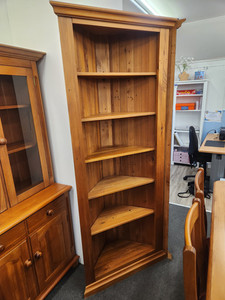 Products: Ken Wills Corner Recycled Rimu Display Bookcase The Heart Of Rimu Furniture co
