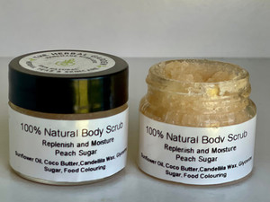 Products: Peach - Natural Body Scrub The Herbal Garden NZ