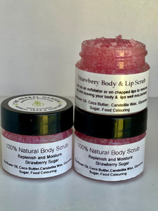 Strawberry Body Scrub The Herbal Garden NZ