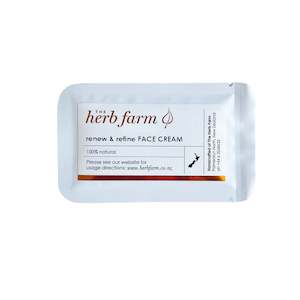 The Herb Farm: Renew & Refine Face Cream Sample Sachet