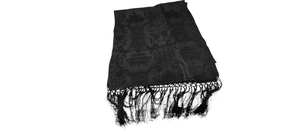Black Silk Scarf - Heritage Trading Company