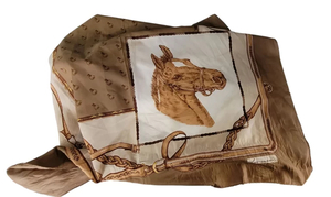 Italian Scarf with Horse - Heritage Trading Company