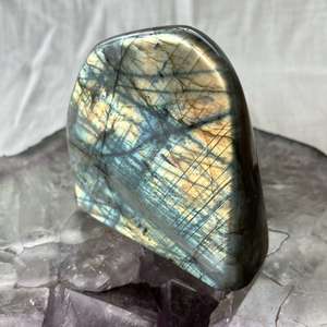 Cut and Polished: Labradorite freeform - The Hidden Gem