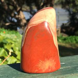 Cut and Polished: Red jasper freeform - The Hidden Gem