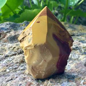 Cut and Polished: Mookaite - part polished - The Hidden Gem
