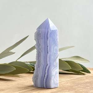Blue lace agate tower - The Hidden Gem