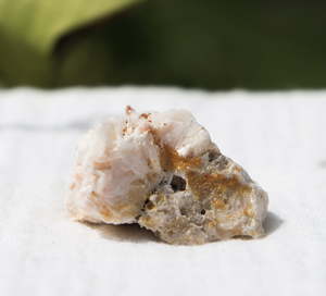 Vanadinite on gypsum - The Hidden Gem