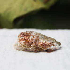 Vanadinite on gypsum - The Hidden Gem