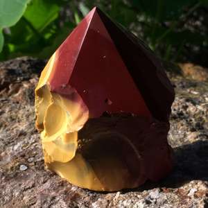 Mookaite - part polished - The Hidden Gem