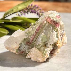 Watermelon tourmaline in quartz - The Hidden Gem