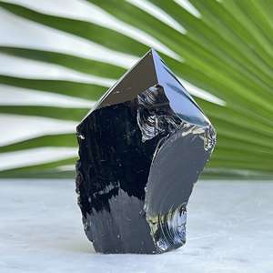 Obsidian - part polished - The Hidden Gem