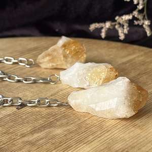 Citrine point keyring - The Hidden Gem