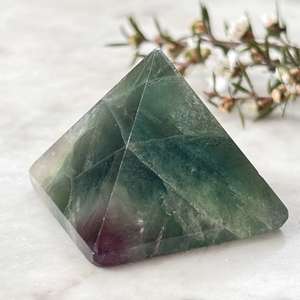 Cut and Polished: Fluorite pyramid - The Hidden Gem