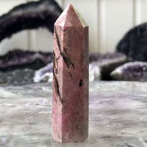 Cut and Polished: Rhodonite tower - The Hidden Gem
