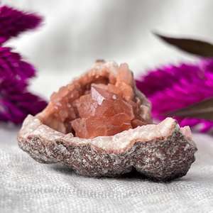 Pink amethyst cluster - The Hidden Gem
