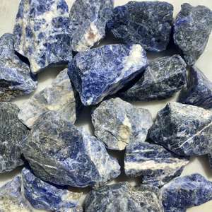 Natural Midnight Blue Sodalite With White Veins - The Hidden Gem