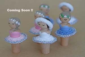 Small World Play: Wooden Ballerinas - PRE ORDER