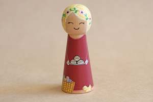 Easter: Easter Girl Peg Doll - Style B