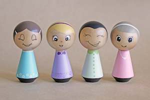Interchangeable Wood Doll
