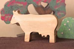 Farm Animals: Wooden Cow - THT